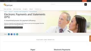 Health Plan Electronic Payments and Statements (EPS) - Optum