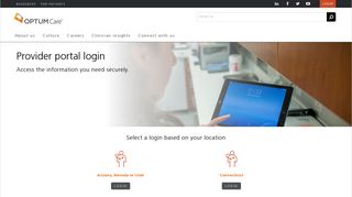 OptumCare Provider Portal Login