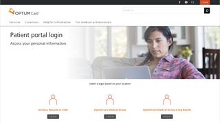 OptumCare Patient Portal Login