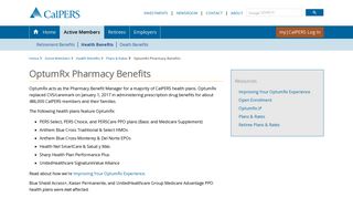 OptumRx Pharmacy Benefits - CalPERS