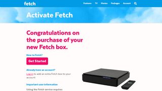 Fetch > Activate
