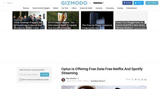 Optus Is Offering Free Data-Free Netflix And Spotify Streaming ...