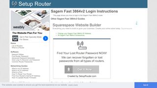 How to Login to the Sagem Fast 3864v2 - SetupRouter