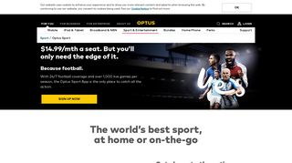 Optus Sport and Entetainment - TV, Sport and Mobile Streaming