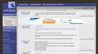 The new optusnet webmail - Optus Broadband - Whirlpool Forums