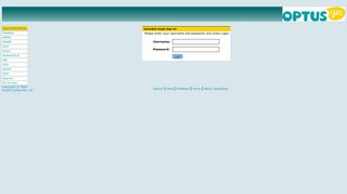 OptusWeb - SSO Login Page