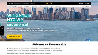 Student Hub - Best mobile phone and plan deals for students | Optus