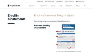 Enroll In E-Statements - Online Banking Services - Opus Bank - Opus ...
