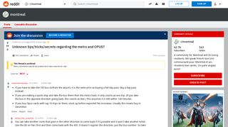 Unknown tips/tricks/secrets regarding the metro and OPUS ...