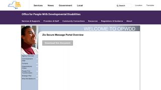 Zix Secure Message Portal Overview | OPWDD