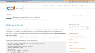 Encryption in Oracle Public Cloud - Blog dbi services