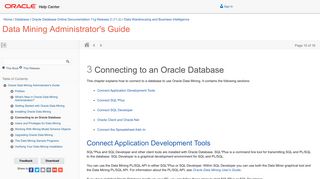 Connecting to an Oracle Database - Oracle Help Center