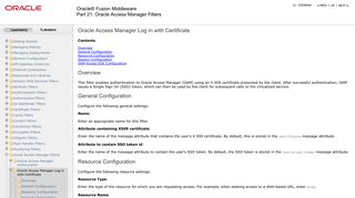 Oracle Access Manager Log in with Certificate - Oracle Docs
