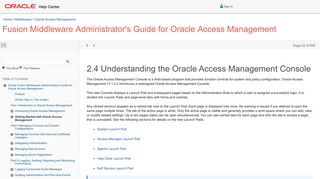 Understanding the Oracle Access Management Console - Oracle Docs