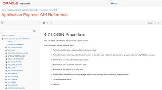 LOGIN Procedure - Oracle Docs