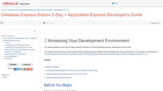 Accessing Your Development Environment - Oracle Docs