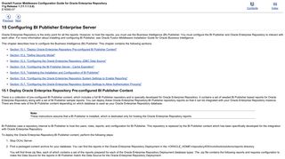 Configuring BI Publisher Enterprise Server - Oracle Docs