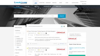 Oracle Careers - Jobs in Oracle - Naukri.com