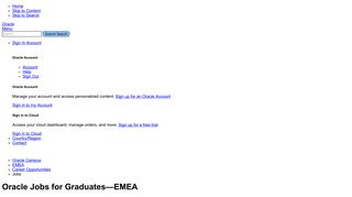 Oracle Jobs and Careers—Campus Recruiting | EMEA | Oracle