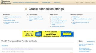 Oracle connection strings - ConnectionStrings.com