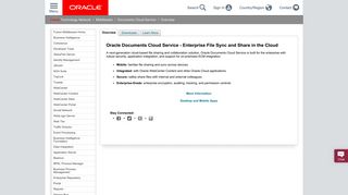 Oracle Documents Cloud Service | Oracle Technology Network | Oracle