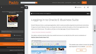 Logging in to Oracle E-Business Suite - Packt Publishing