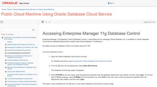 Accessing Enterprise Manager 11g Database Control - Oracle Docs