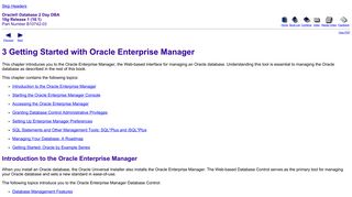 3 Getting Started with Oracle Enterprise Manager - Oracle Docs