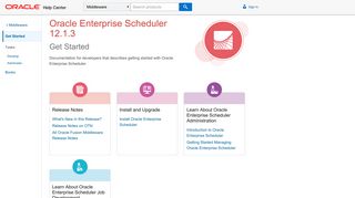 Oracle Enterprise Scheduler 12.1.3