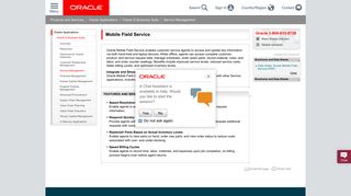 Mobile Field Service | Oracle
