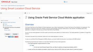 Using Oracle Field Service Cloud Mobile application - Oracle Docs