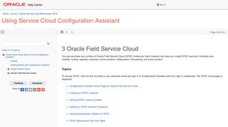Oracle Field Service Cloud - Oracle Docs