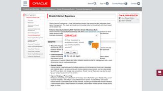 Oracle Internet Expenses | Oracle Financials