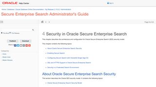 Security in Oracle Secure Enterprise Search - Oracle Docs