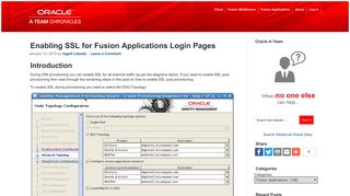 Enabling SSL for Fusion Applications Login Pages - ATeam Chronicles