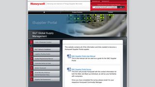 S&C Oracle iSupplier Portal - Honeywell Sensing