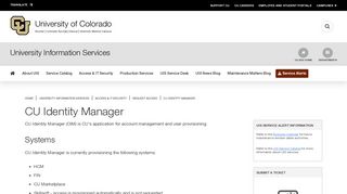 CU Identity Manager | University of Colorado