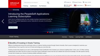 OU Training By Product - Oracle University