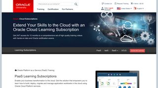 Oracle Cloud Learning Subscriptions | Oracle University