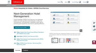 Hospitality for Hotels—OPERA Cloud Services l Oracle