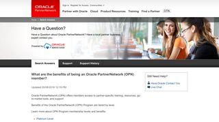 Partner Levels & Benefits | Oracle PartnerNetwork (OPN)