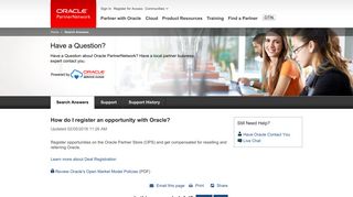 How to Register a Deal | Oracle Partner Store
