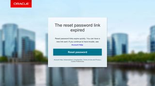 Oracle | Reset Password