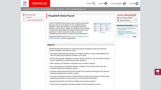 PeopleSoft Global Payroll | Oracle