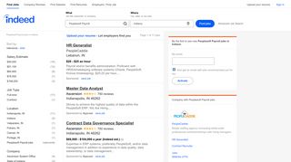 Peoplesoft Payroll Jobs, Employment in Indiana | Indeed.com