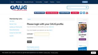 Oracle Applications Users Group - Login