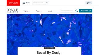 Social By Design | Oracle Magazine - Oracle Blogs