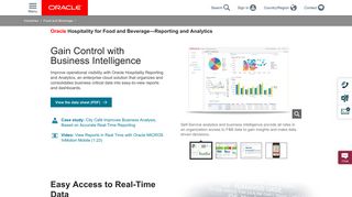 Oracle Hospitality—Food and Beverage Reporting and Analytics ...