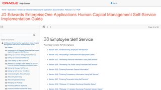 Employee Self Service - Oracle Docs