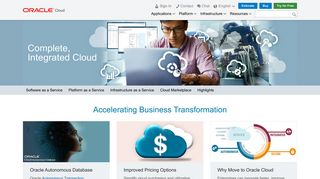 Oracle Cloud: Enterprise Cloud Computing SaaS, PaaS, IaaS